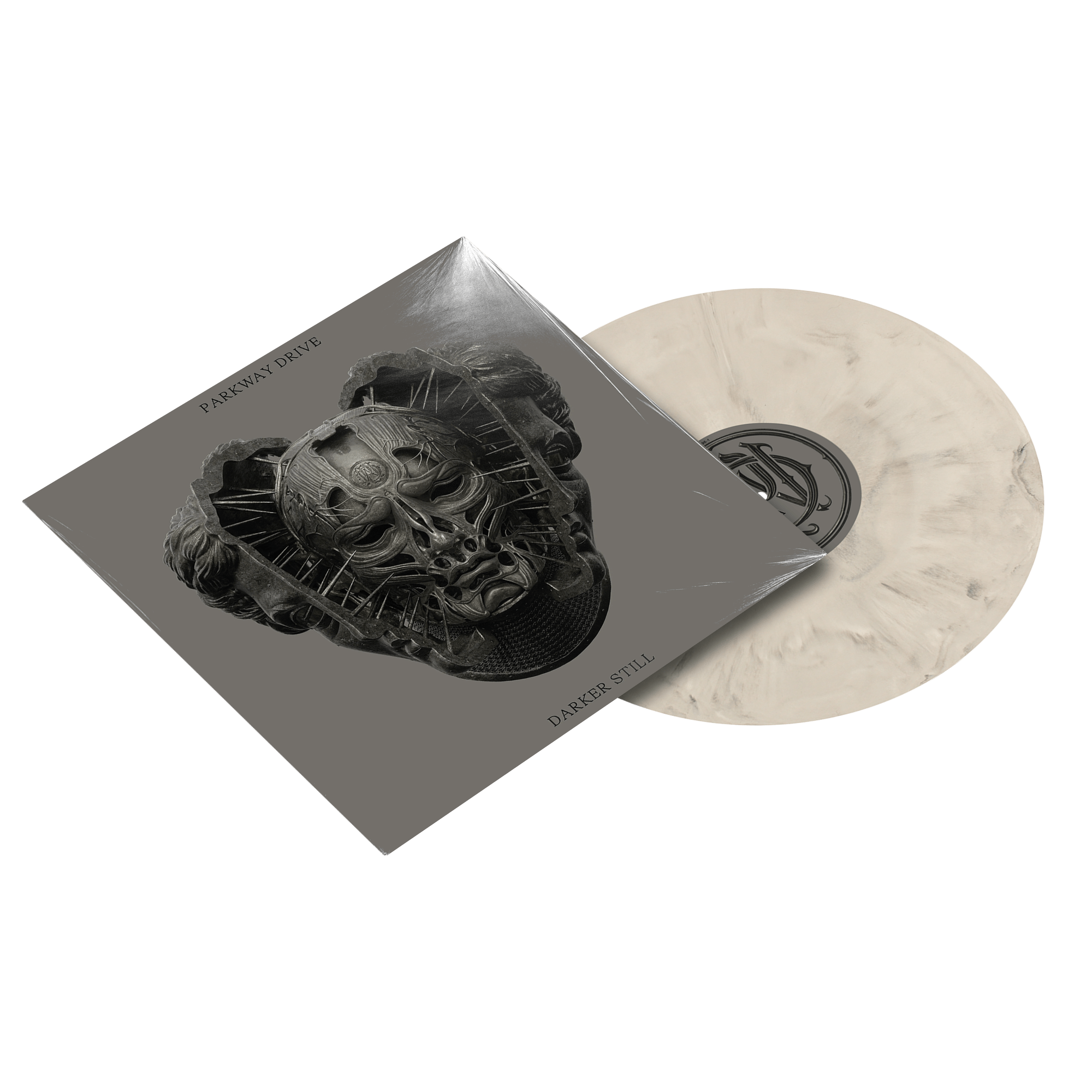 Darker Still LP - White & Black Marble