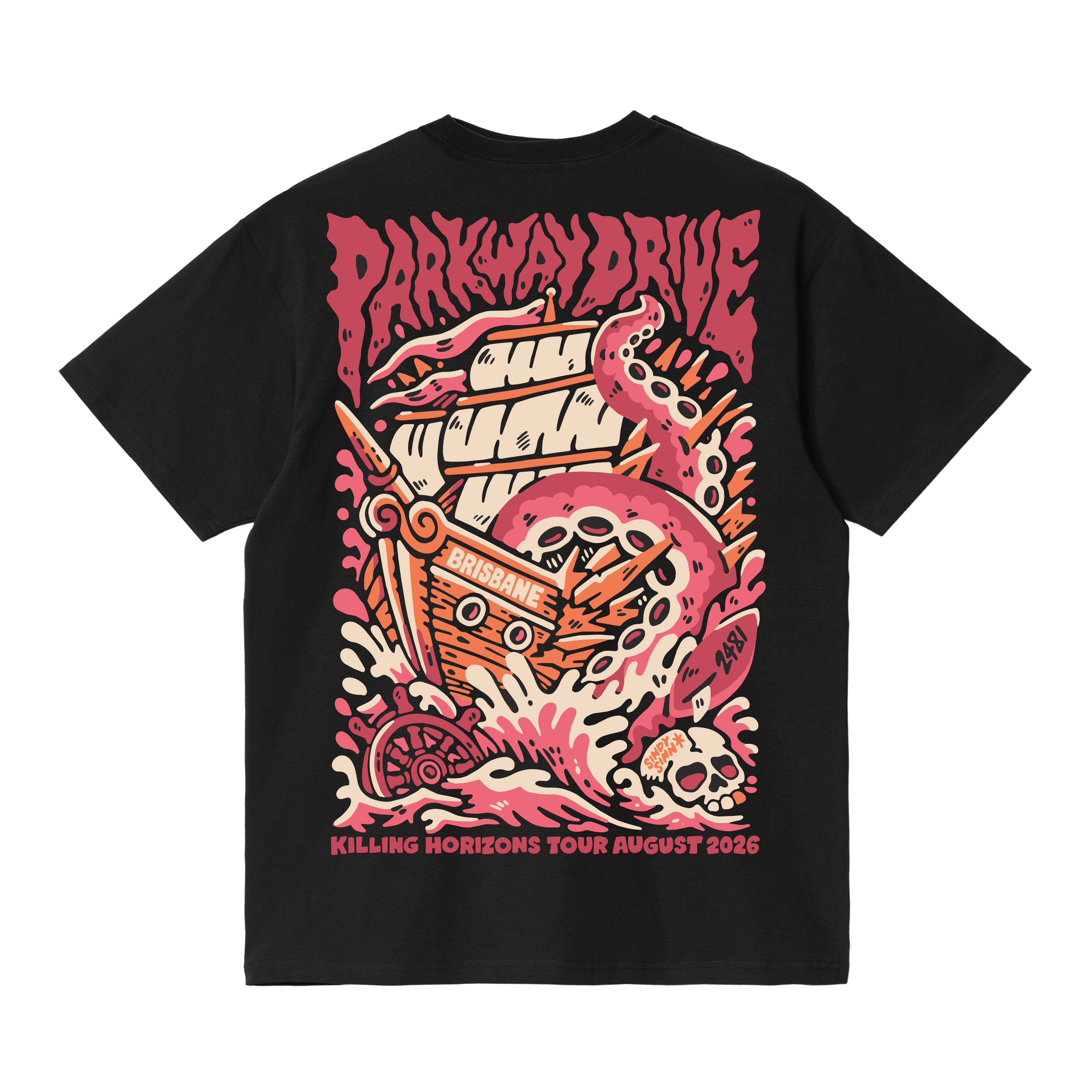 Killing Horizons - Octopus Brisbane T-Shirt