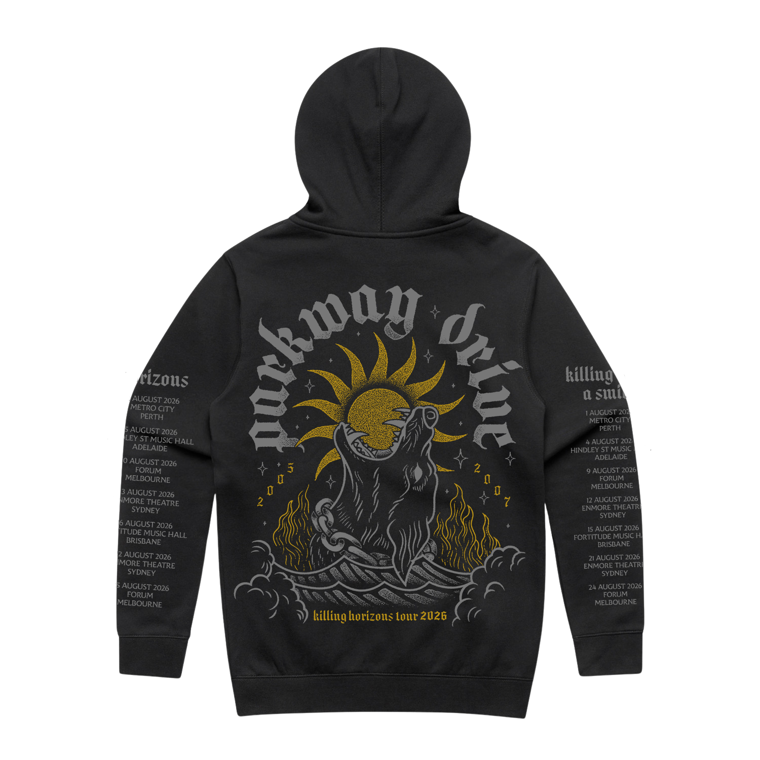 Killing Horizons Wolf Tour Zip-Up Hoodie