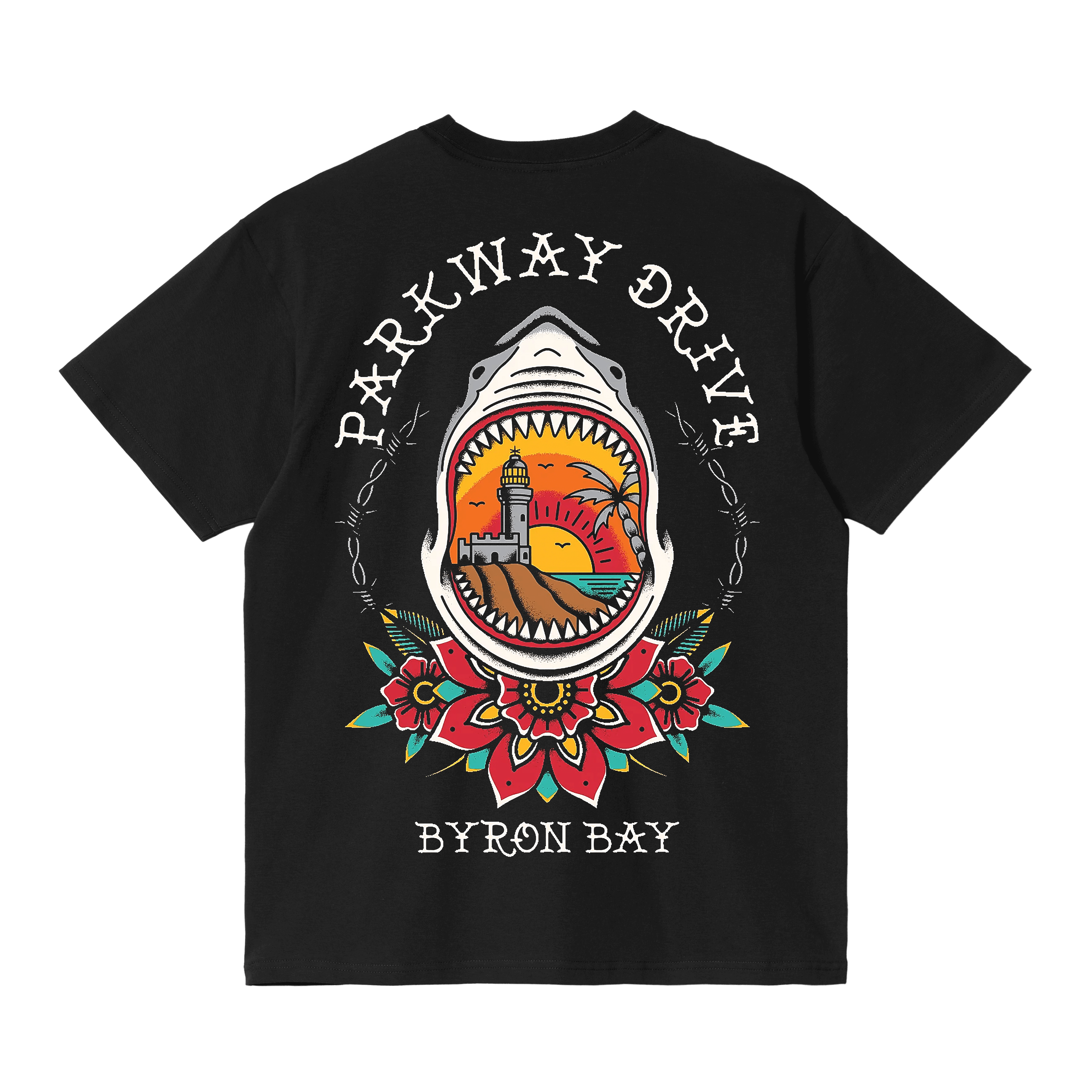 Byron Shark Lighthouse T-Shirt